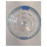 Eight Pabst Blue Ribbon Thumbprint Goblets