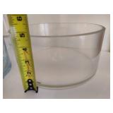 Contemporary Clear Glass Serving Pieces