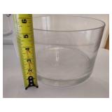 Contemporary Clear Glass Serving Pieces