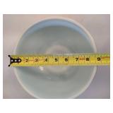 Vintage Pyrex Mixing Bowl, Hazel Atlas Blue Dishes & Footed Candy Dish