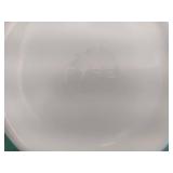 Vintage Pyrex Mixing Bowl, Hazel Atlas Blue Dishes & Footed Candy Dish