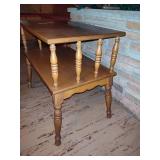Two Tier Spindle Sides End Table
