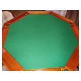 Octagonal Poker/Game Table + Five Chairs