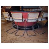 Four Bar Height Stools w/Footrests