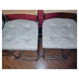Four Bar Height Stools w/Footrests