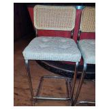 Four Bar Height Stools w/Footrests