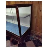 Lighted Wood & Glass Display Case