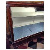Lighted Wood & Glass Display Case