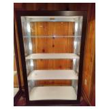 Pair of Lighted Metal/Glass Display Cases