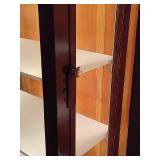 Pair of Lighted Metal/Glass Display Cases