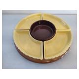 Vintage Lazy Susan Chip/Dip Bowls