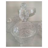 Assortment of Crystal Serving/Decor Pieces