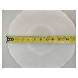 Large Milk Glass Bowl, Serving Tray & Saucer