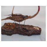 Wooden Plane, Carved Candle Holder & Mosquito