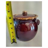 Hull Pottery Bean Pot & Unmarked Pot