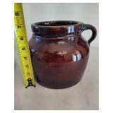 Hull Pottery Bean Pot & Unmarked Pot