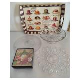 Dessert Tray, Cake Plate & Cookie & Appetizer Plates