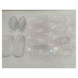 Banana Split Glass Dishes & Knife Rests