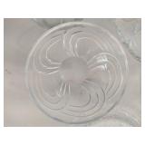 Lot of Assorted Glass Serving & Decor Pieces - Some with Gold Rim