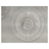 Lot of Assorted Glass Serving & Decor Pieces - Some with Gold Rim