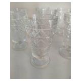 Eight Hazel Atlas Peanut Butter Glasses