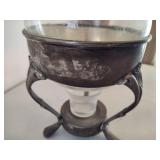 Vintage Silver Plated Glass Coffee Carafe