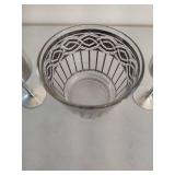 Two Pewter Goblets & Celtic Bowl