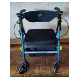 Medline Seated Walker w/Brakes