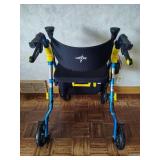 Medline Seated Walker w/Brakes
