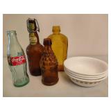 Vintage Bottles & Corelle Bowls