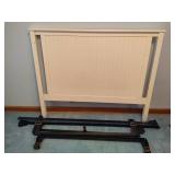 White Full Sized Headboard & Rails