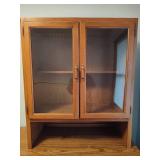 Two Piece Desk/Credenza & Chair on Wheels