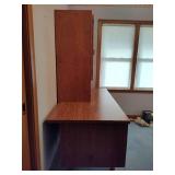 Two Piece Desk/Credenza & Chair on Wheels