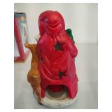 Holiday Revolving Lighthouse, Tealight Holder & Skating Children Waterglobe