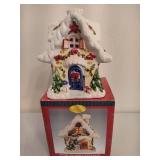 Holiday Revolving Lighthouse, Tealight Holder & Skating Children Waterglobe