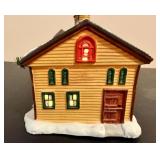 Authentic Christmas Valle " The Yellow Barn" and "The Stucco Lighthouse" *w/Original Boxes*