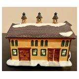 Authentic Christmas Valle " The Yellow Barn" and "The Stucco Lighthouse" *w/Original Boxes*