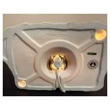 Authentic Christmas Valle " The Yellow Barn" and "The Stucco Lighthouse" *w/Original Boxes*