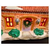 Authentic Christmas Valle " The Yellow Barn" and "The Stucco Lighthouse" *w/Original Boxes*