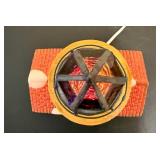 Authentic Christmas Valle " The Yellow Barn" and "The Stucco Lighthouse" *w/Original Boxes*