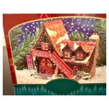 Authentic Christmas Valley Set of Three Lighted Houses