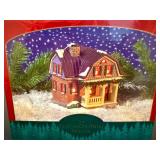 Authentic Christmas Valley Set of Three Lighted Houses