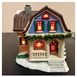 Authentic Christmas Valley Set of Three Lighted Houses