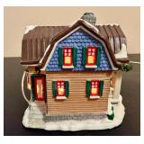 Authentic Christmas Valley Set of Three Lighted Houses