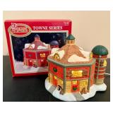 Dickens Collectables "Towne Series" Hand Painted Porcelain Lighted House