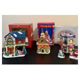 Assorted Christmas Light Up Houses