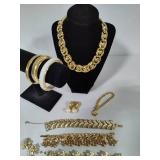 Vintage Costume Jewelry - Many Stamped Pieces