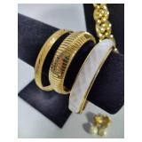 Vintage Costume Jewelry - Many Stamped Pieces