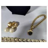Vintage Costume Jewelry - Many Stamped Pieces