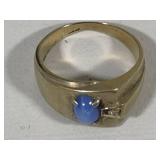 10K Star Sapphire Ring (Size 10)